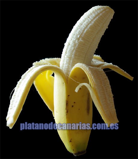 platano medio pelado